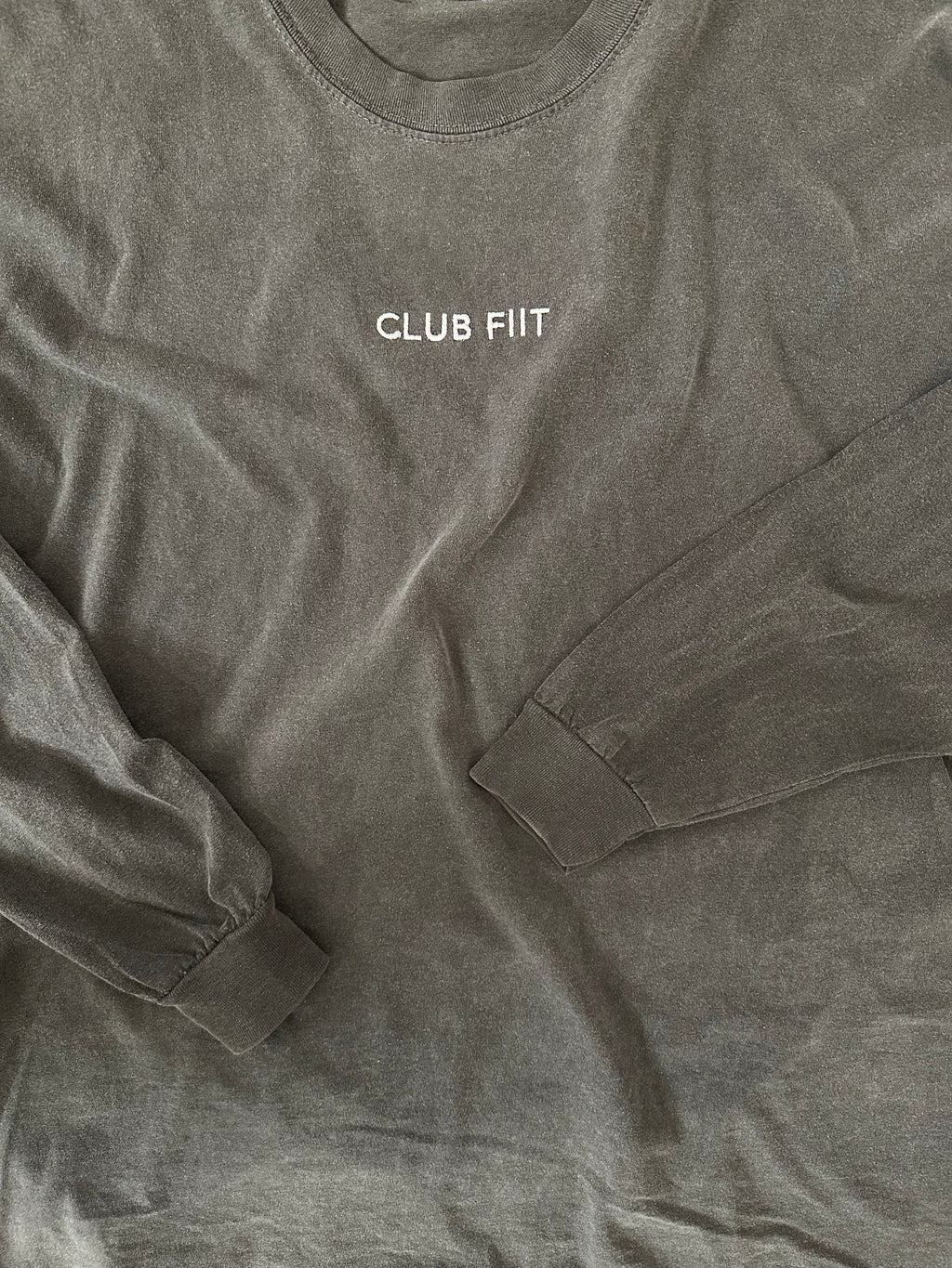 say hi to someone new long sleeve (grey) :)